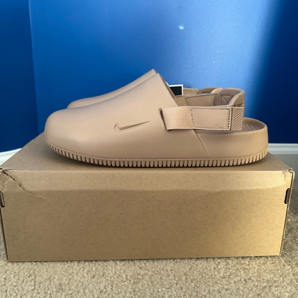 Nike Calm Mule Men's Hemp Slide-On Sandals FD5130-200 Size 9
